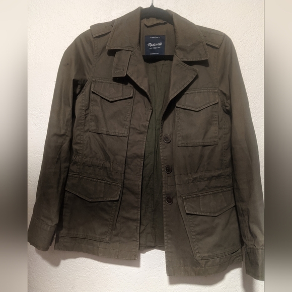 Madewell Khaki Utility Jacket - Picture 2 of 3